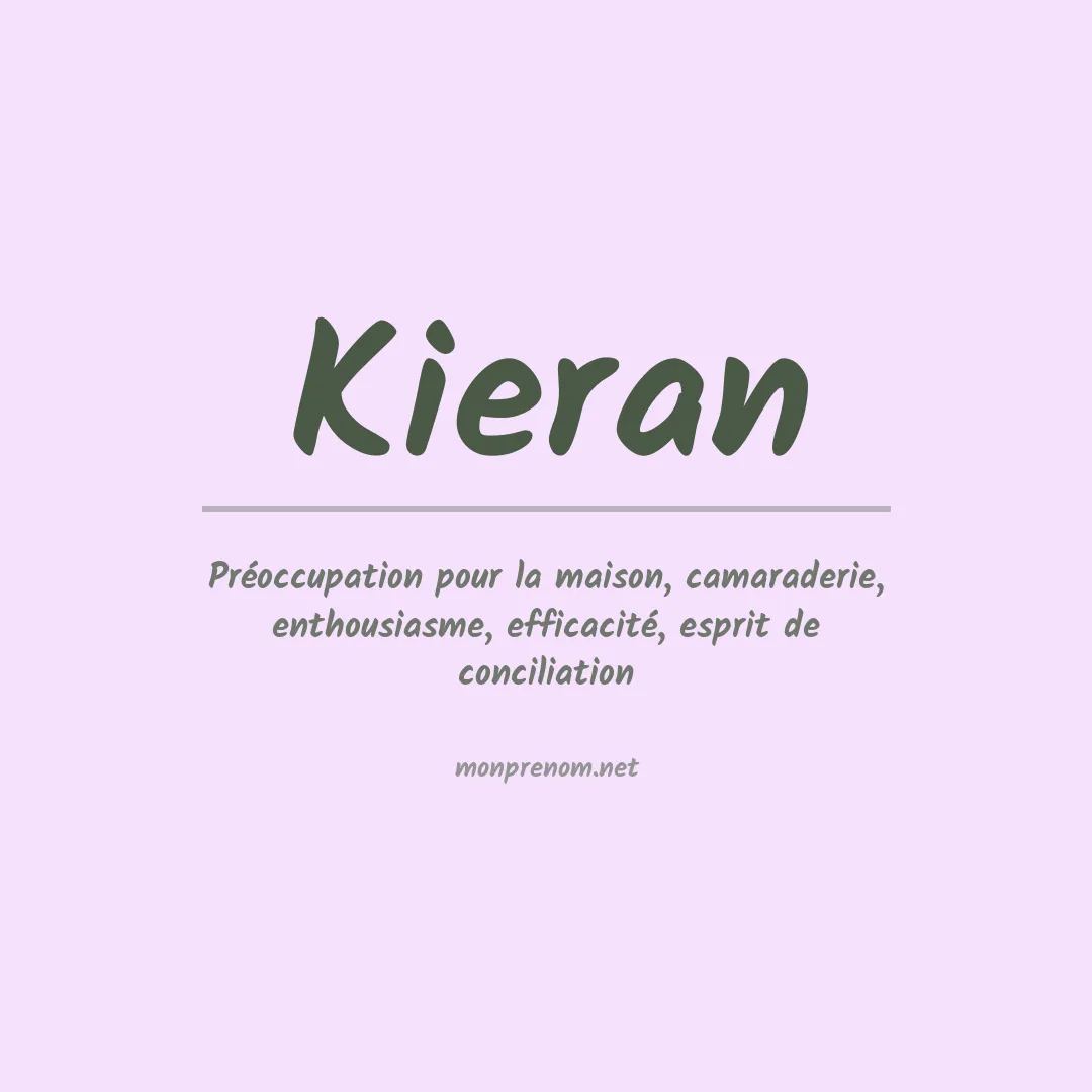 Prénom Kieran