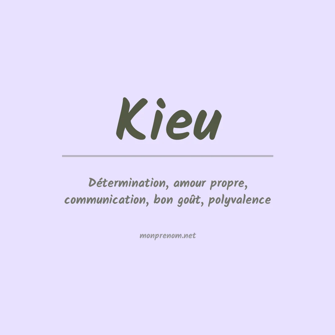 Prénom Kieu