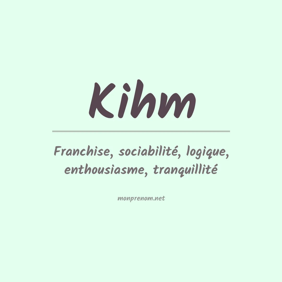 Prénom Kihm