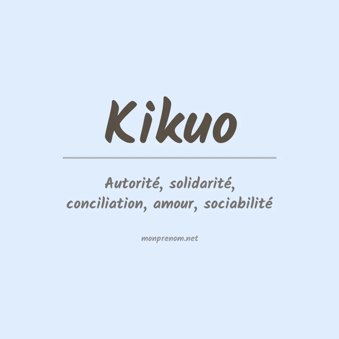 Prénom Kikuo