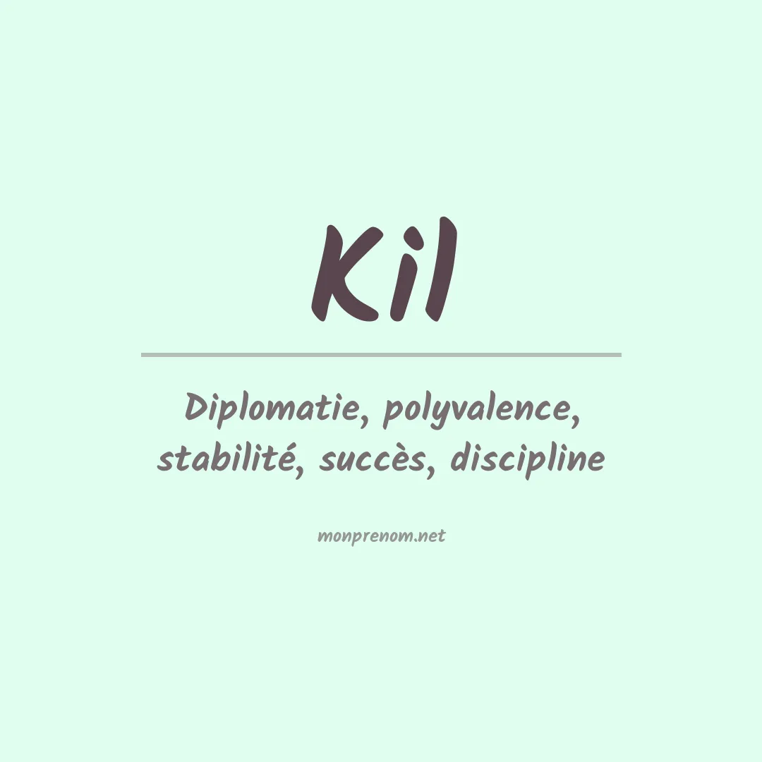 Prénom Kil