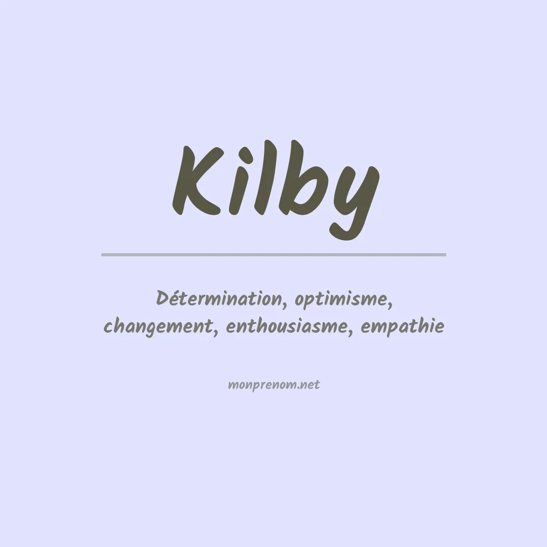 Prénom Kilby