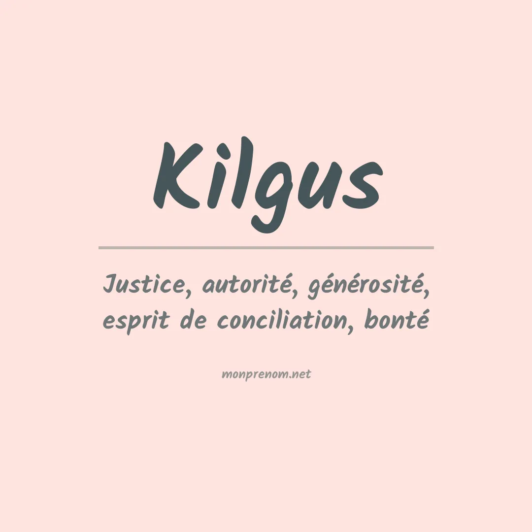 Prénom Kilgus