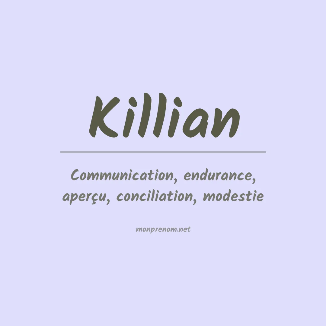 Prénom Killian