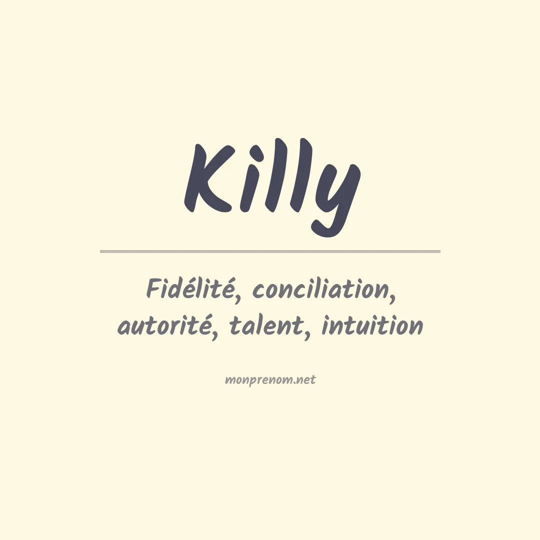 Prénom Killy