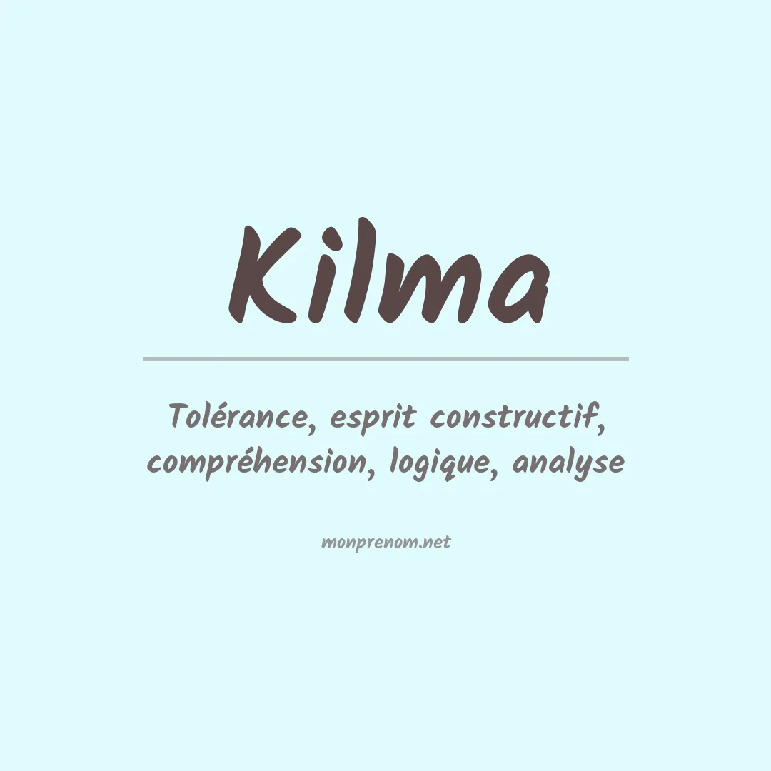 Prénom Kilma