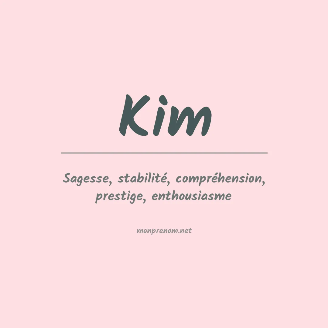 Prénom Kim