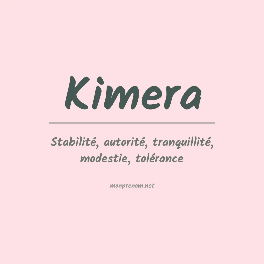 Signification du prénom Kimera