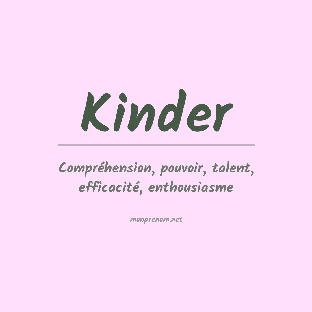 Prénom Kinder