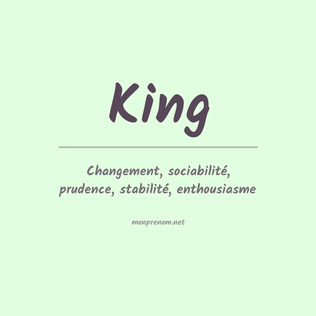 Prénom King