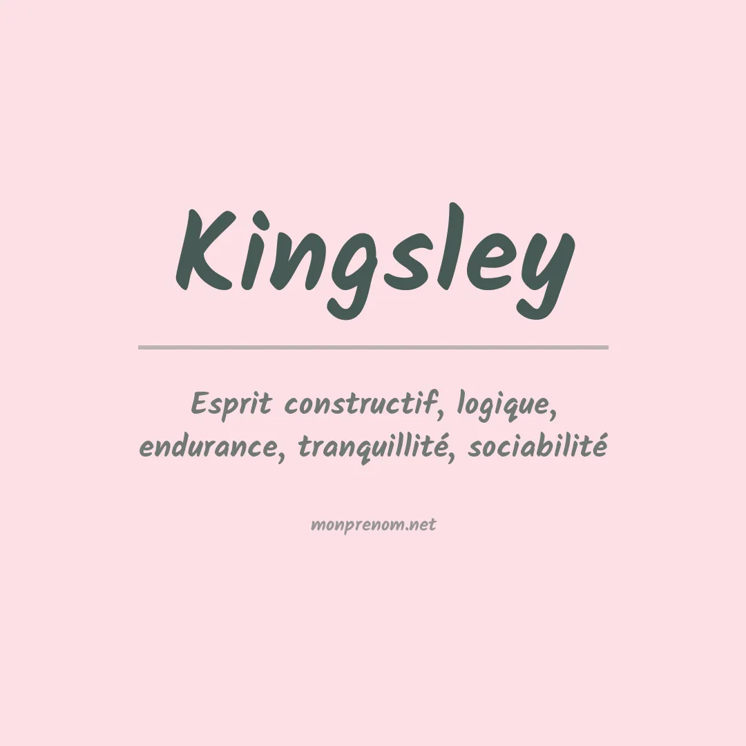 Prénom Kingsley