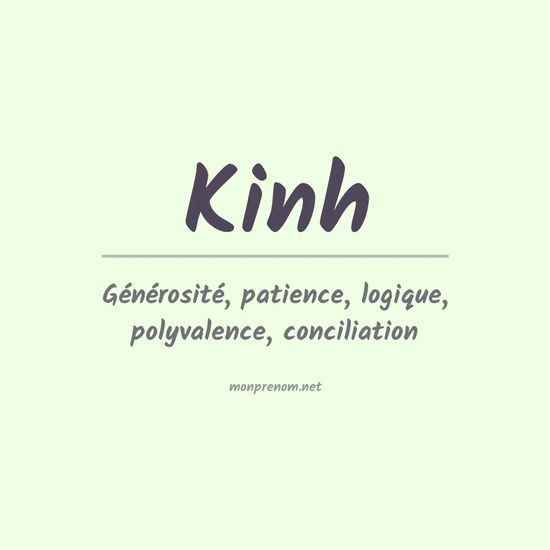 Signification du prénom Kinh