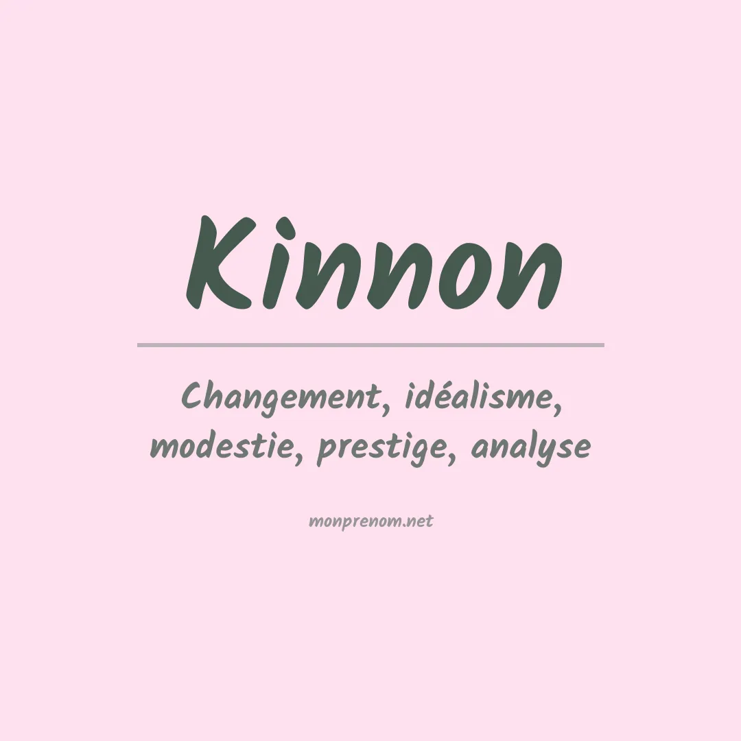 Prénom Kinnon