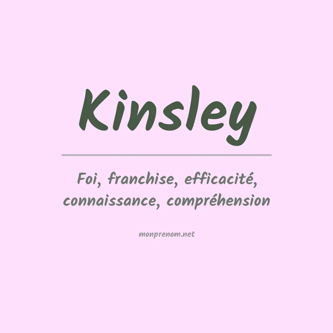 Prénom Kinsley