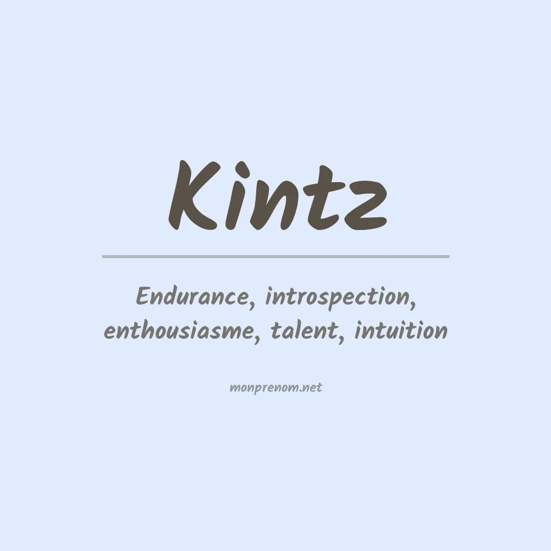 Prénom Kintz