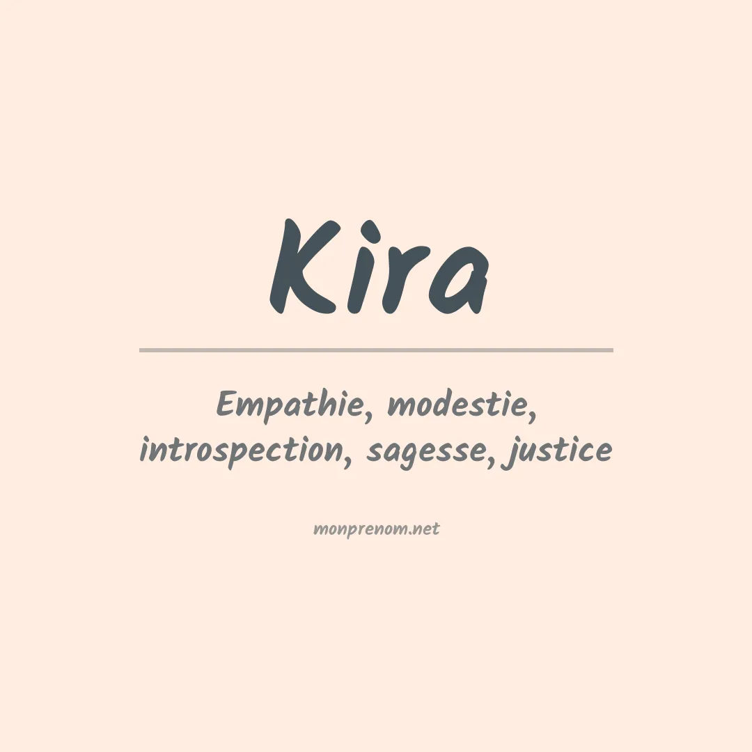 Prénom Kira