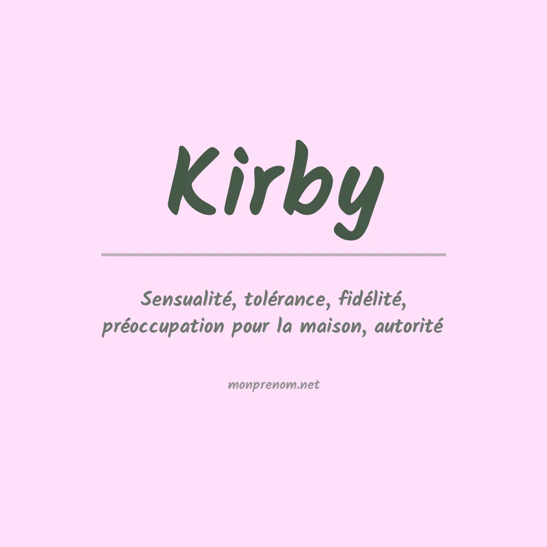 Prénom Kirby