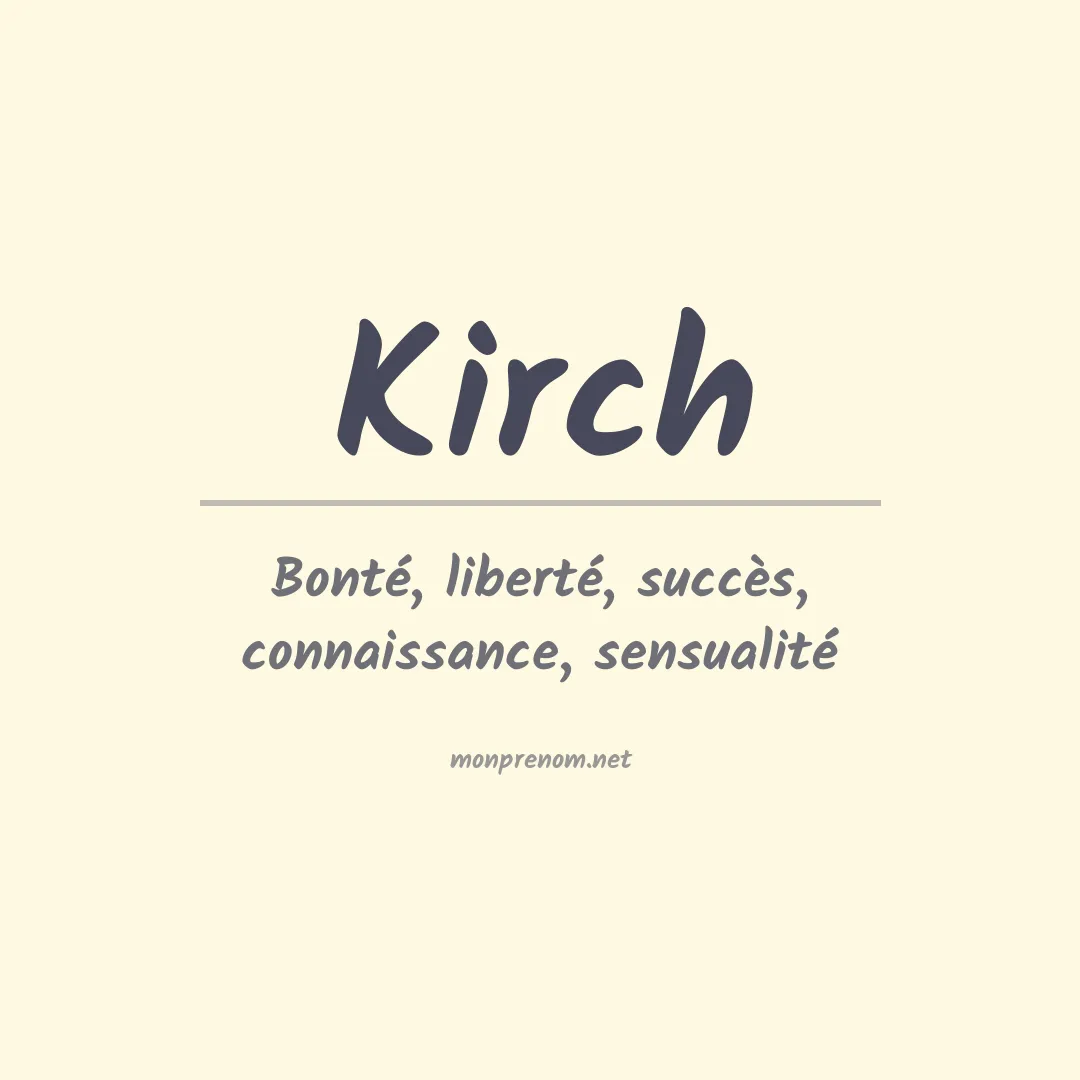 Prénom Kirch