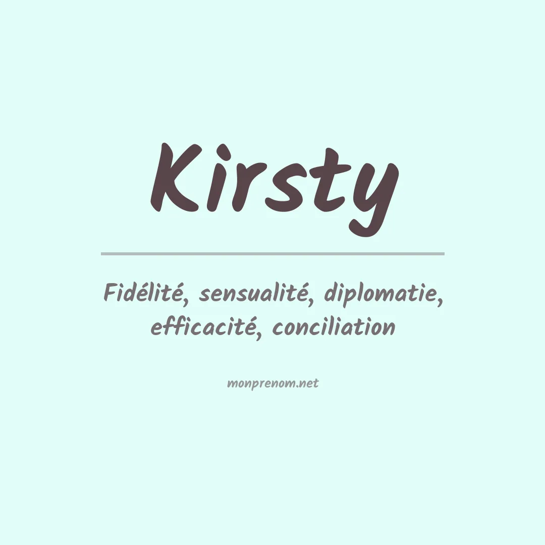 Signification du prénom Kirsty