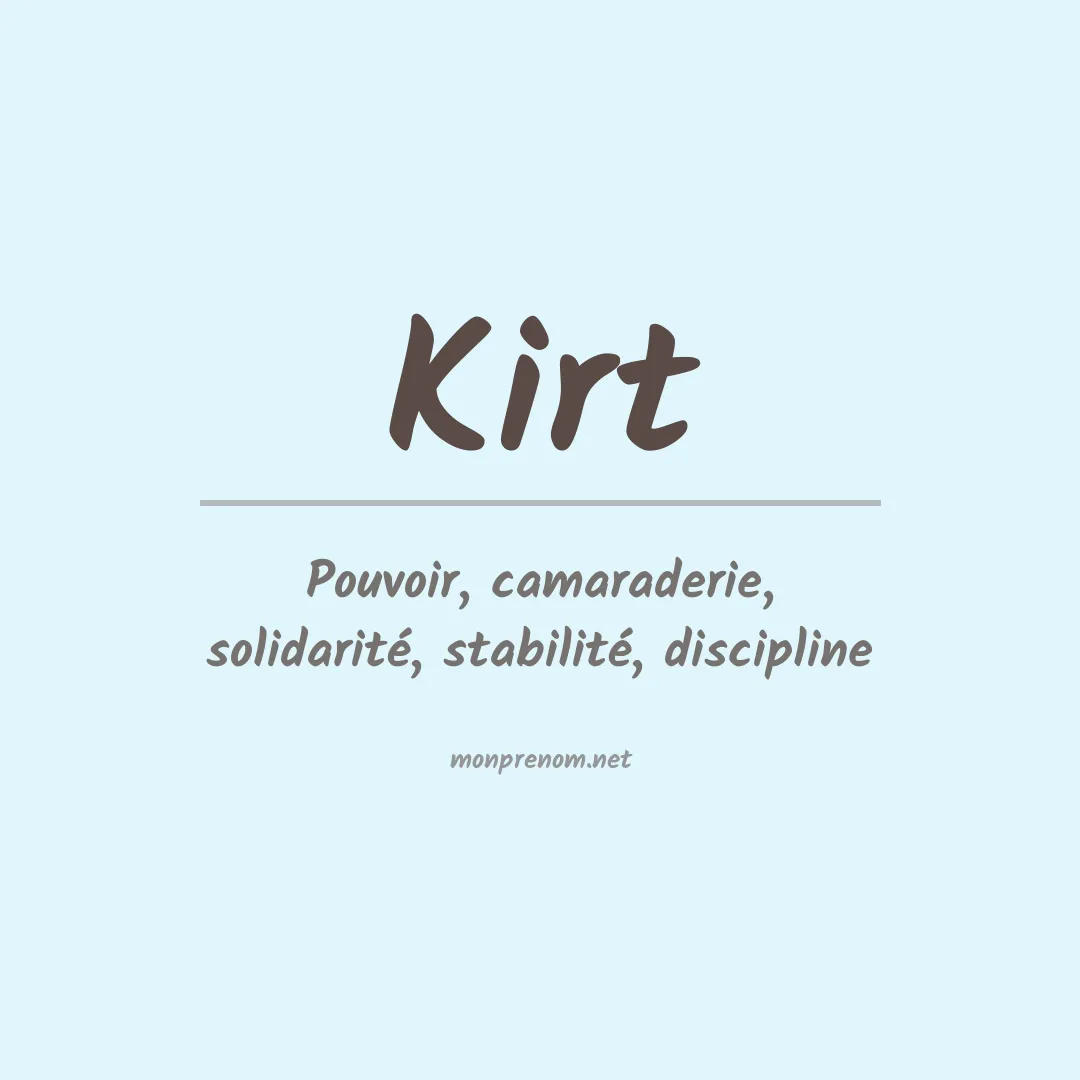 Prénom Kirt