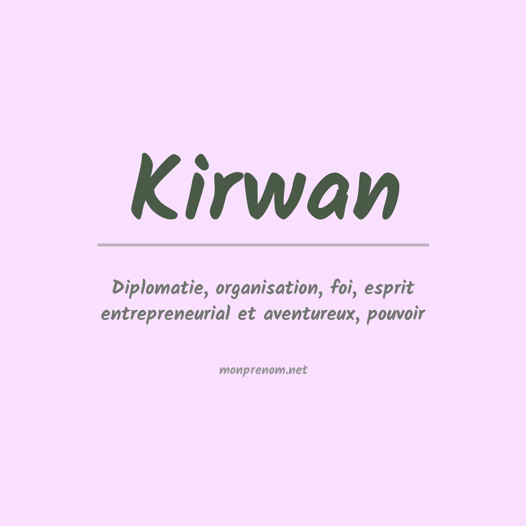 Prénom Kirwan