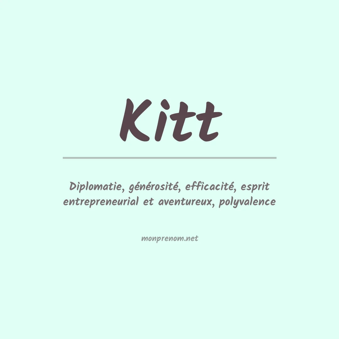 Prénom Kitt