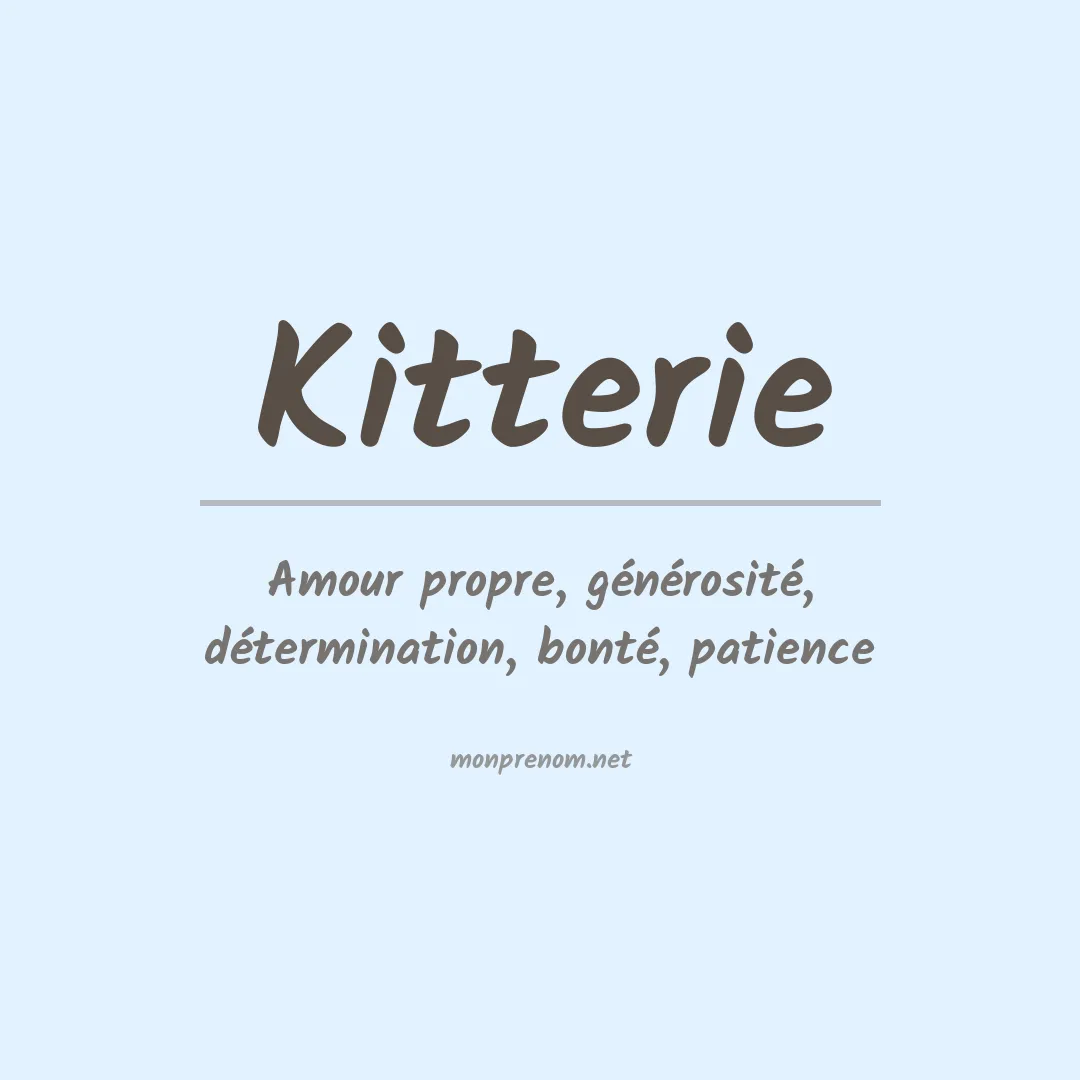 Signification du prénom Kitterie
