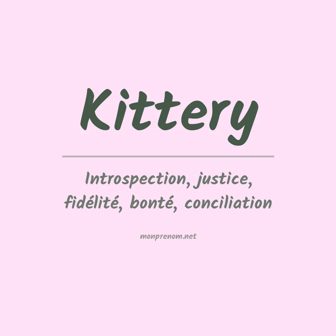 Signification du prénom Kittery