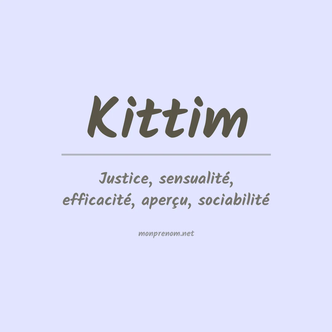 Signification du prénom Kittim