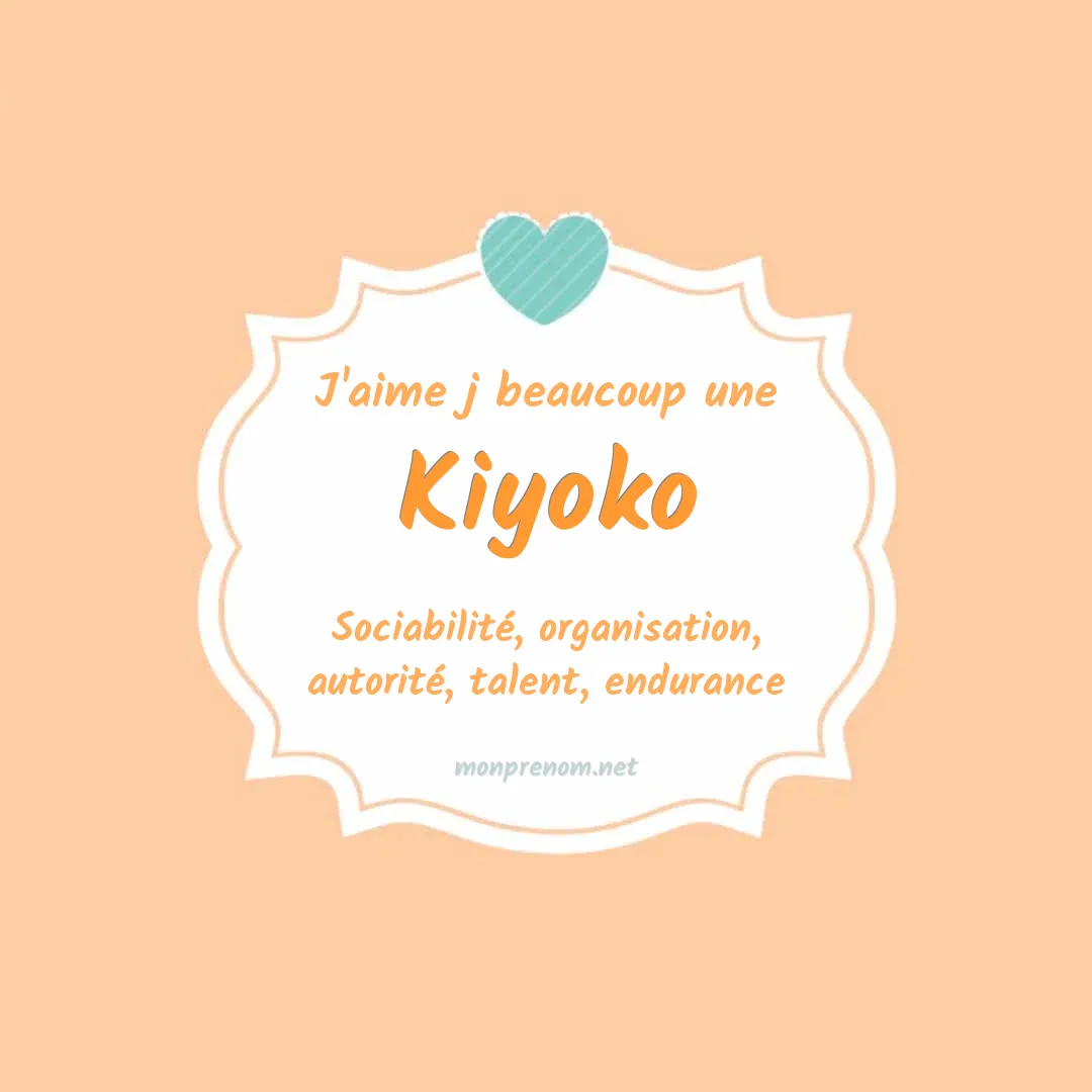 J'aime beaucoup Kiyoko