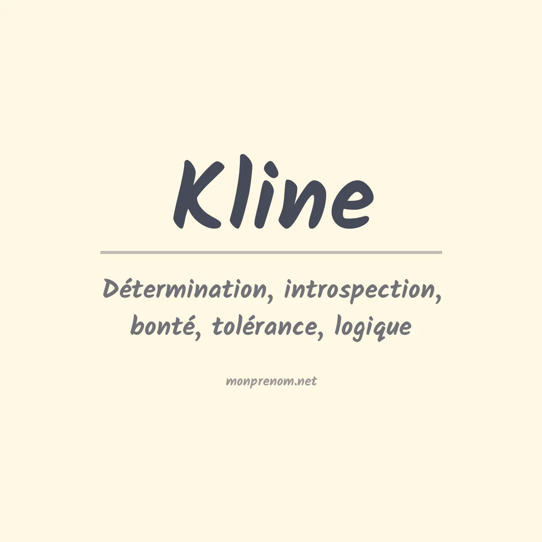 Prénom Kline