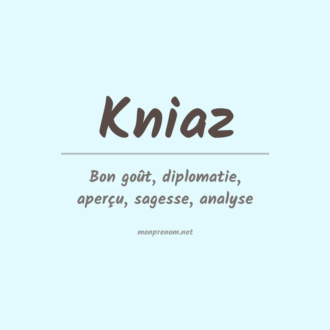 Signification du prénom Kniaz