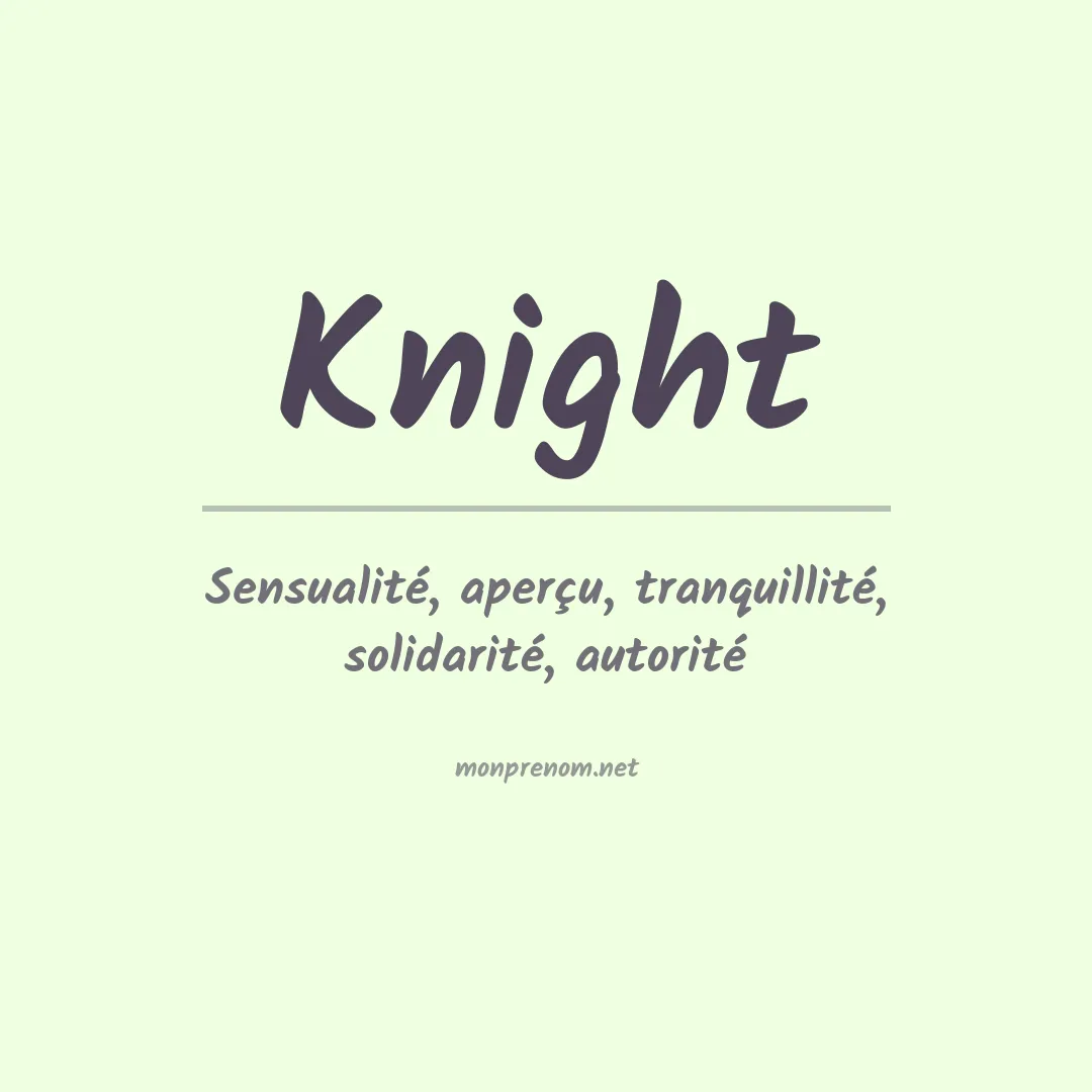 Prénom Knight