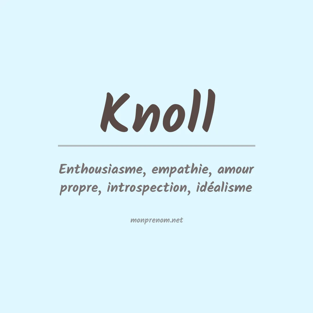 Prénom Knoll