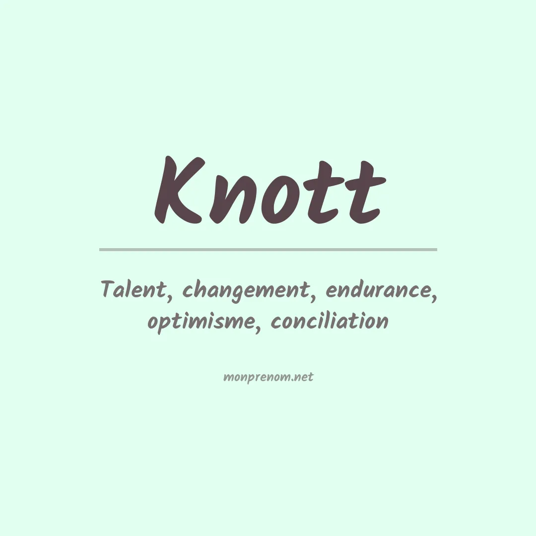 Prénom Knott