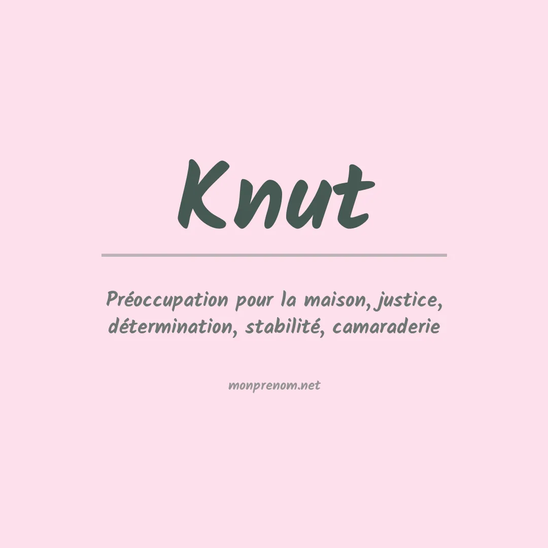 Prénom Knut