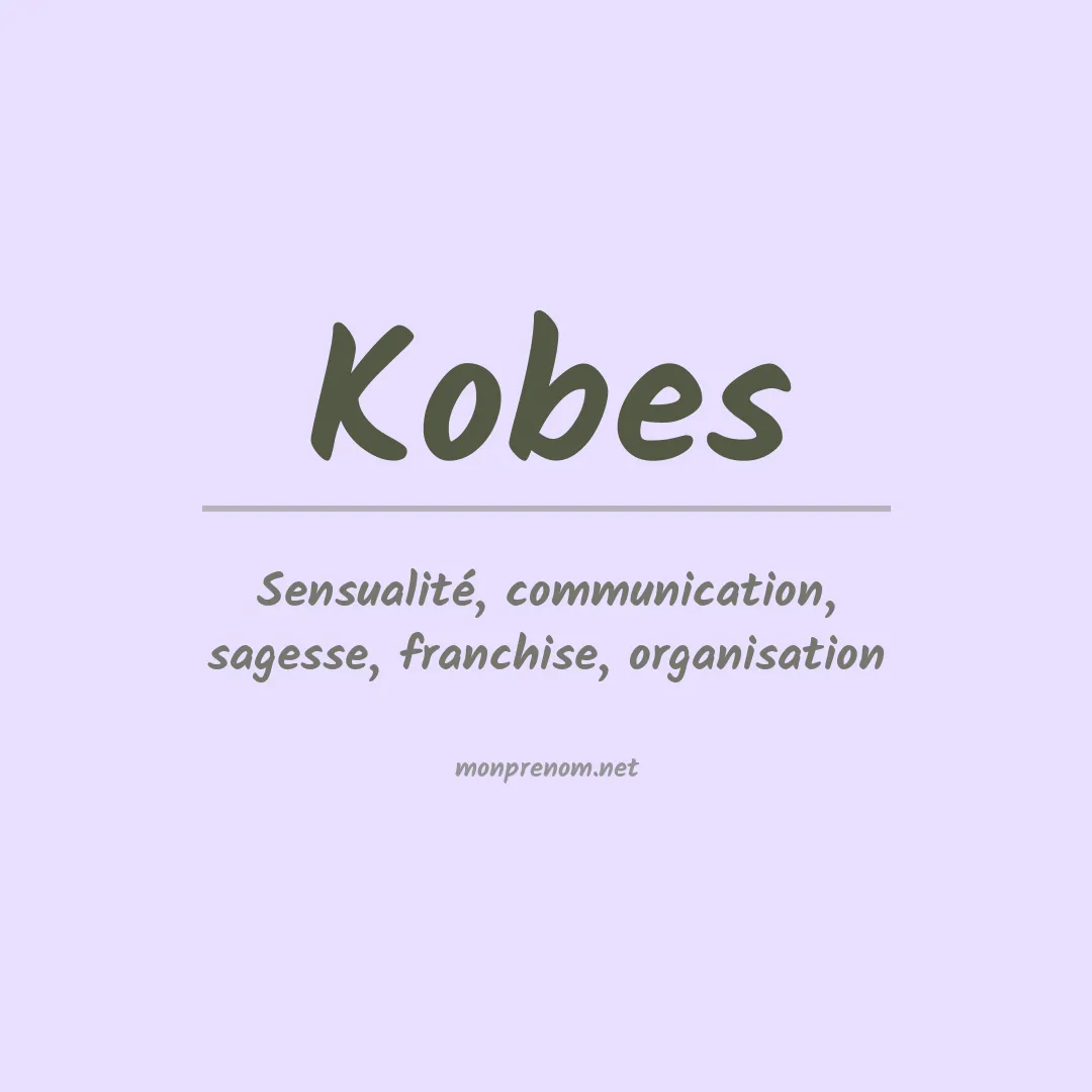 Prénom Kobes