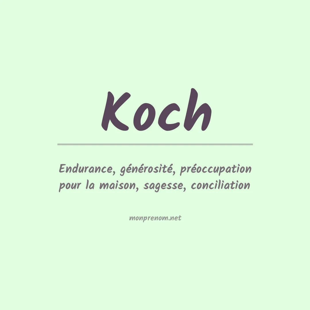 Prénom Koch