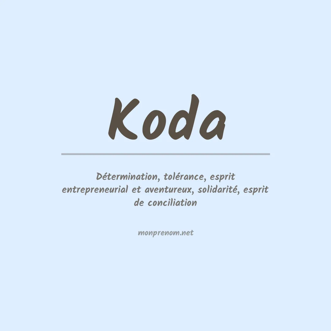 Prénom Koda