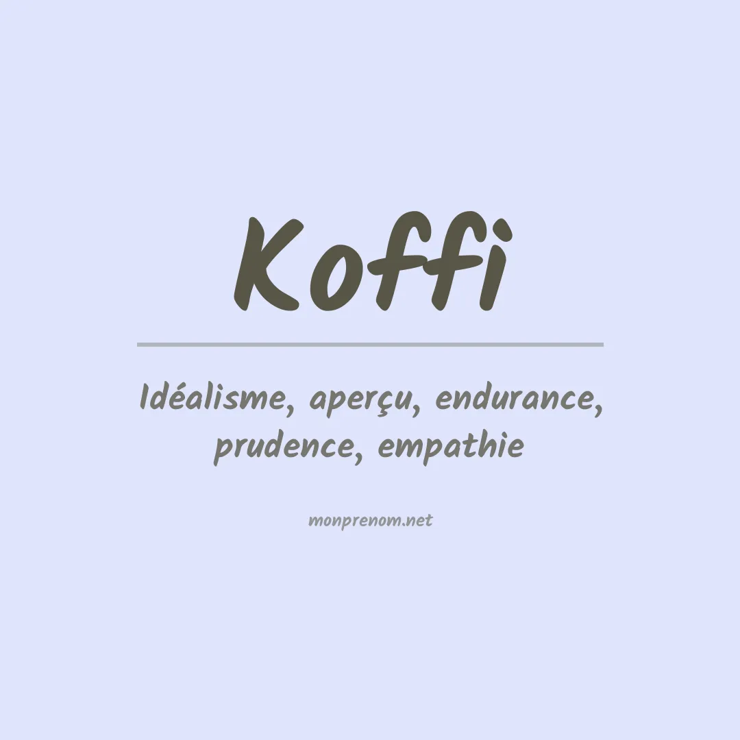 Prénom Koffi