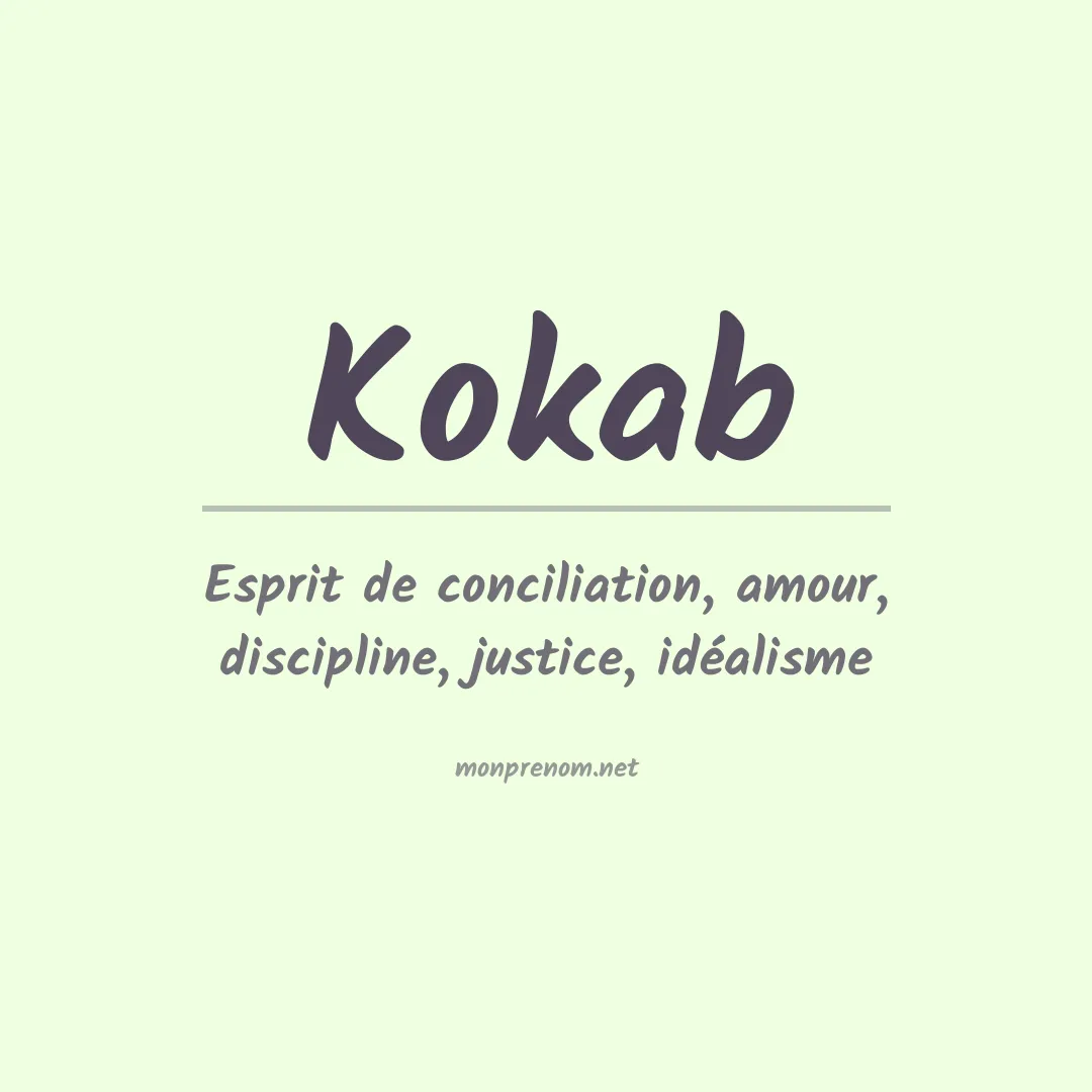 Signification du prénom Kokab
