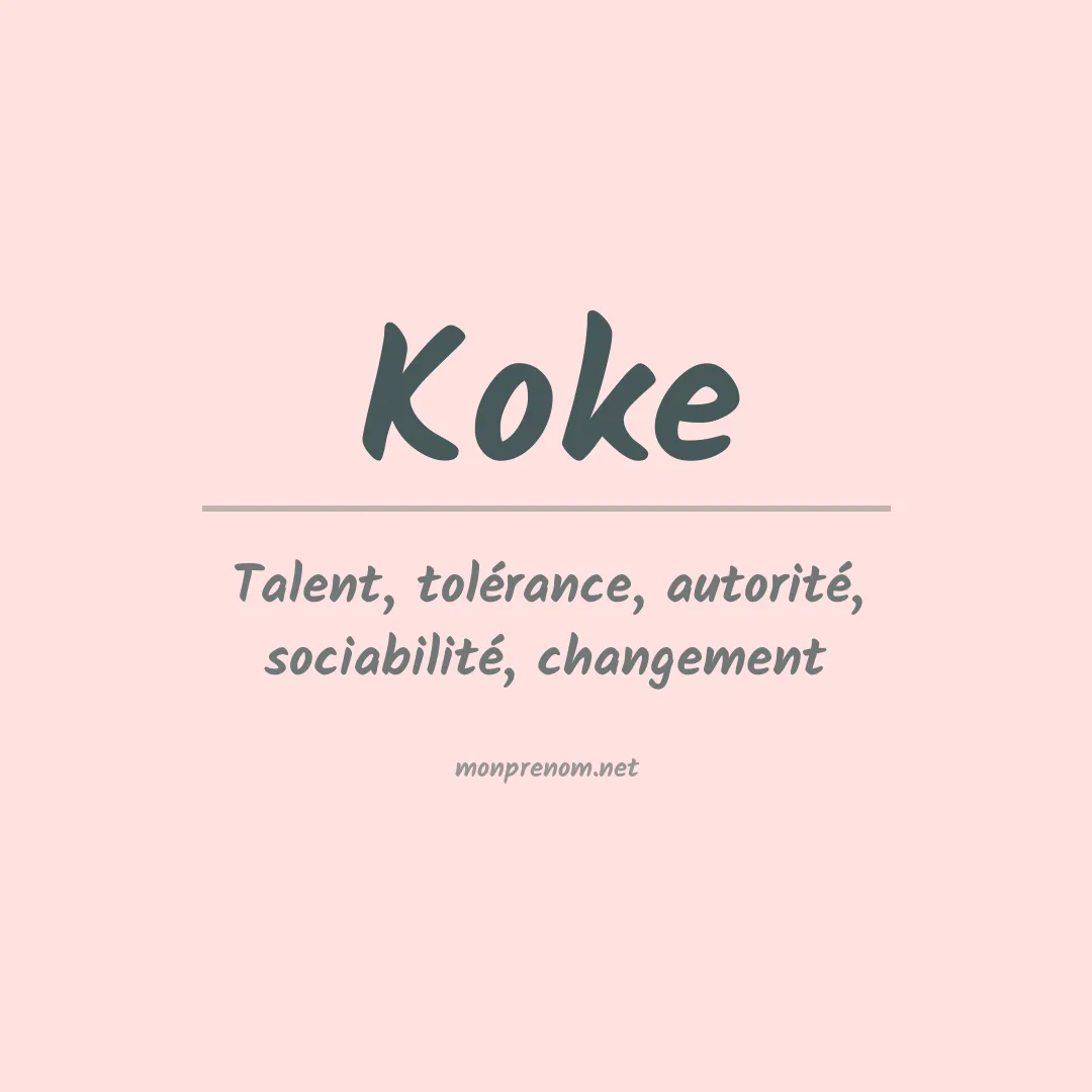 Prénom Koke