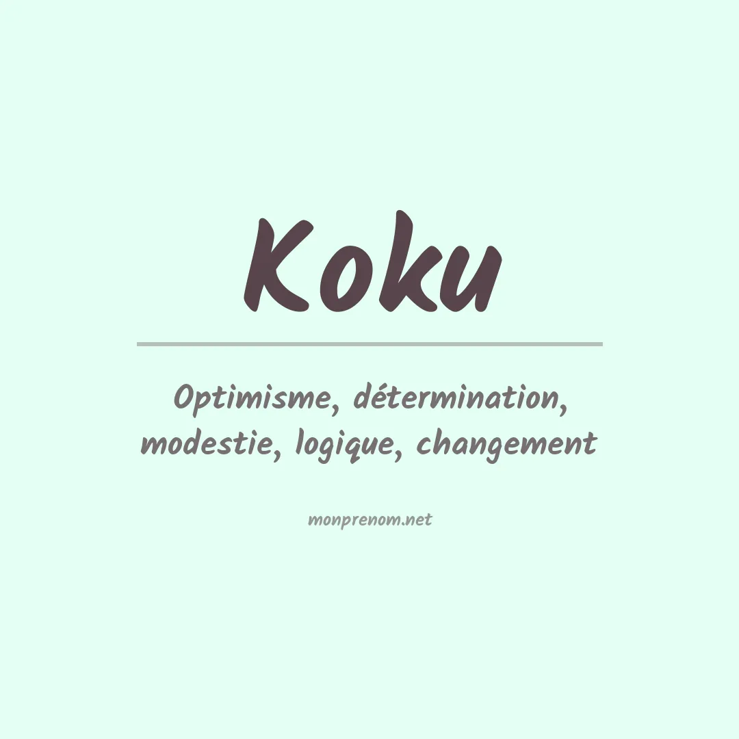 Signification du prénom Koku