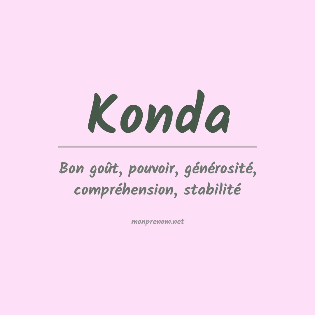 Prénom Konda