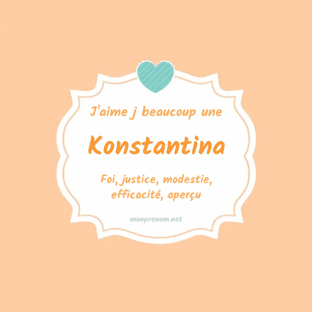 J'aime beaucoup Konstantina