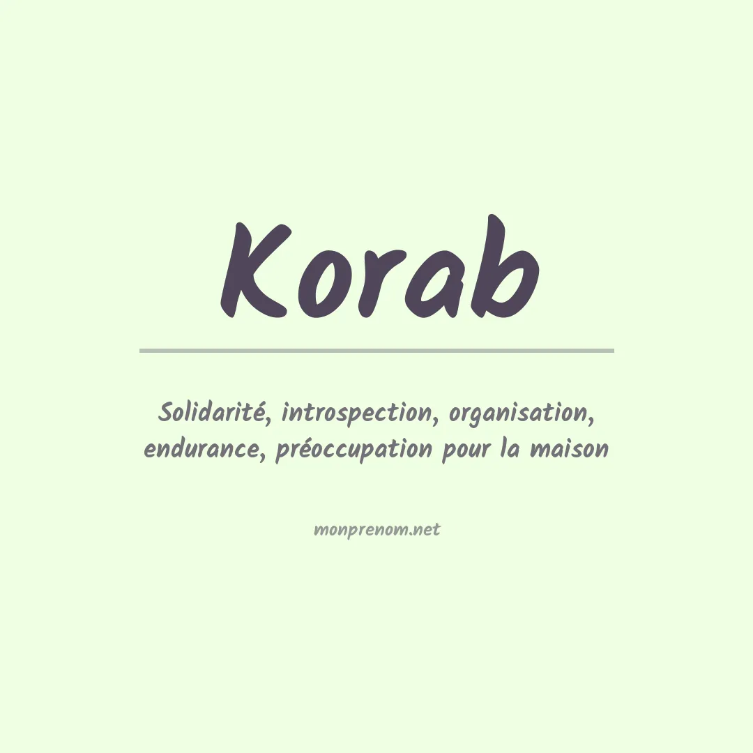 Prénom Korab