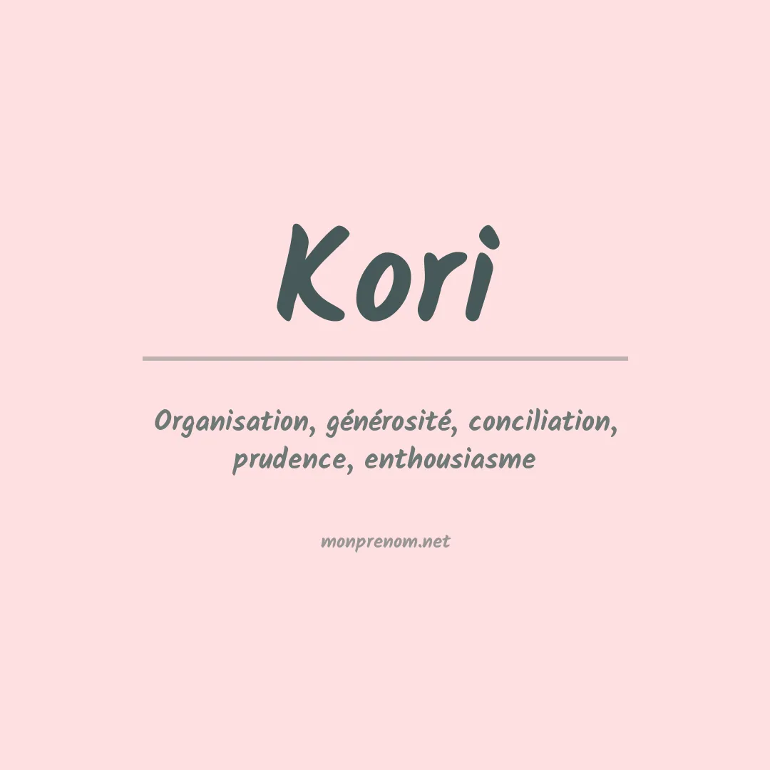 Signification du prénom Kori