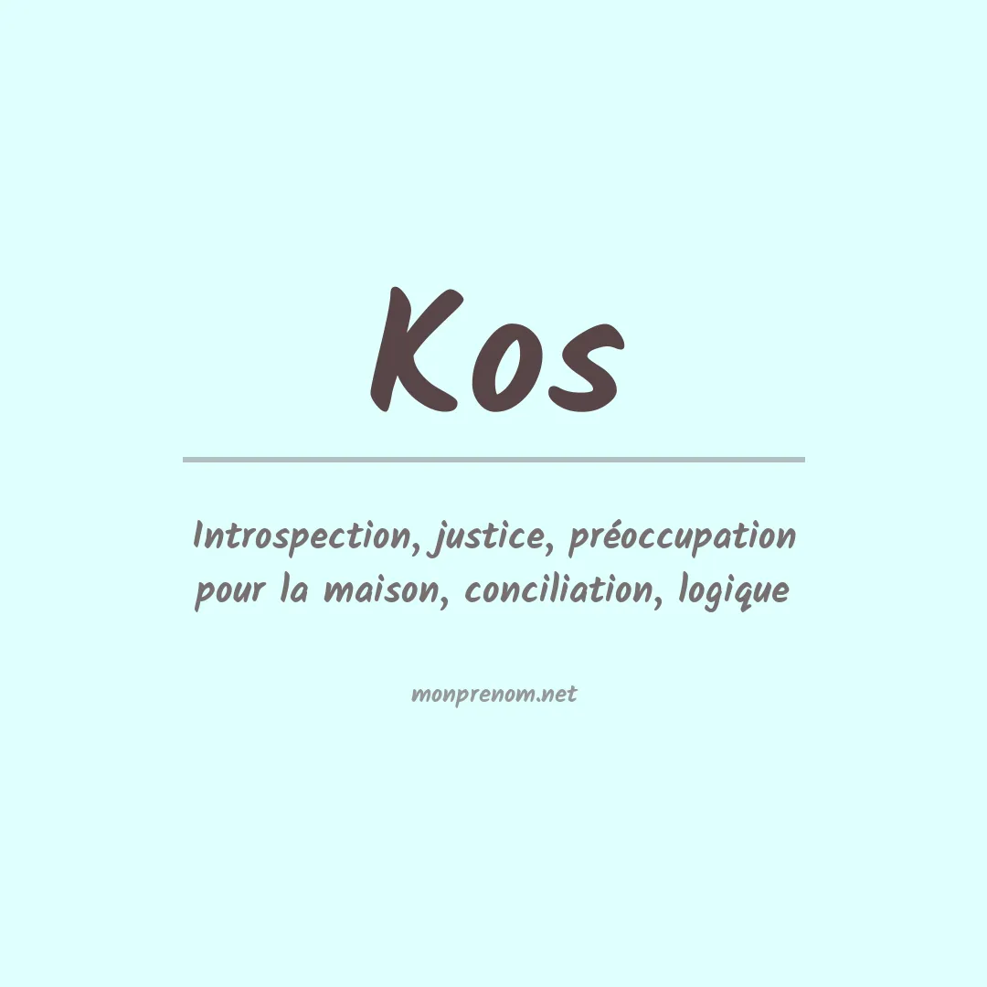 Prénom Kos
