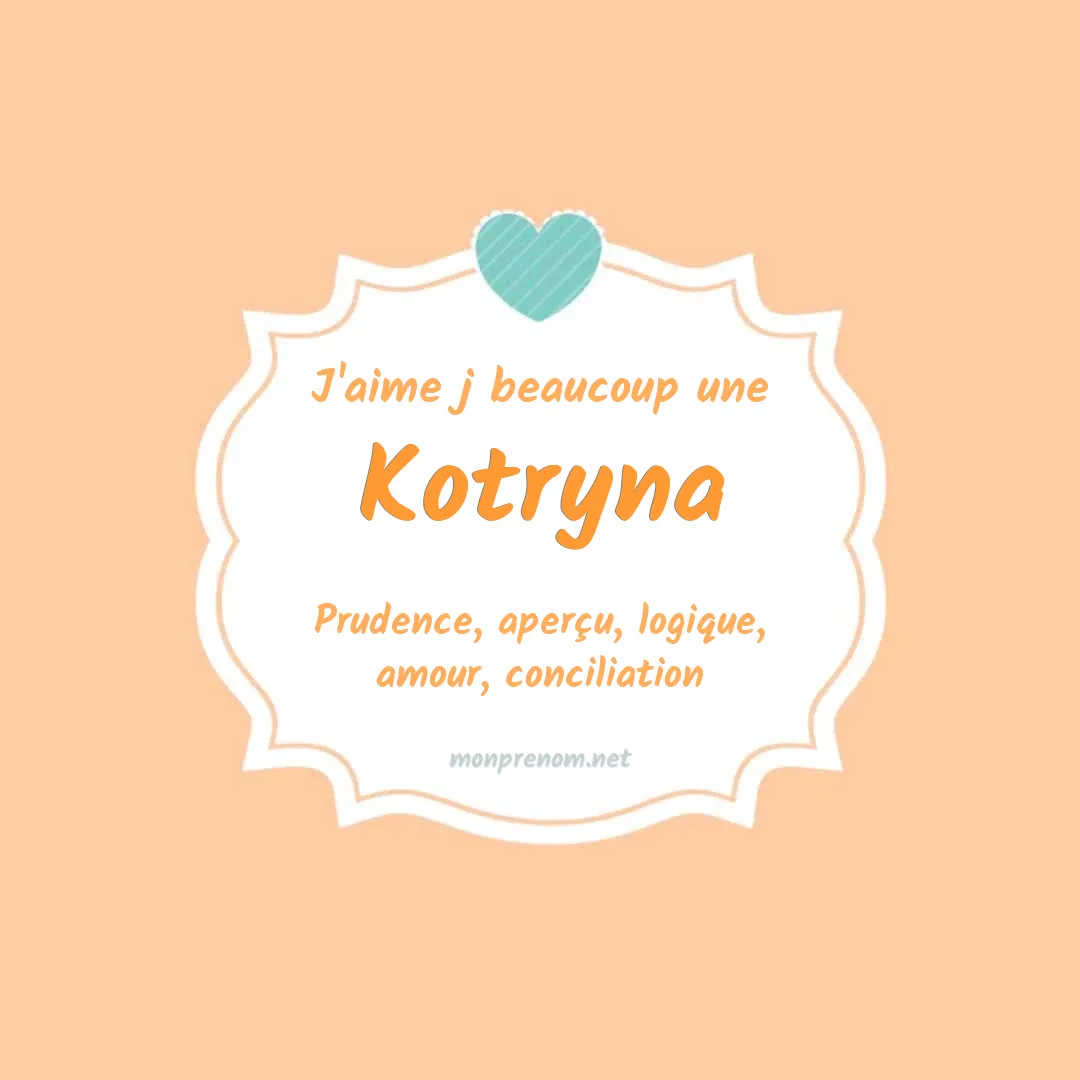 J'aime beaucoup Kotryna