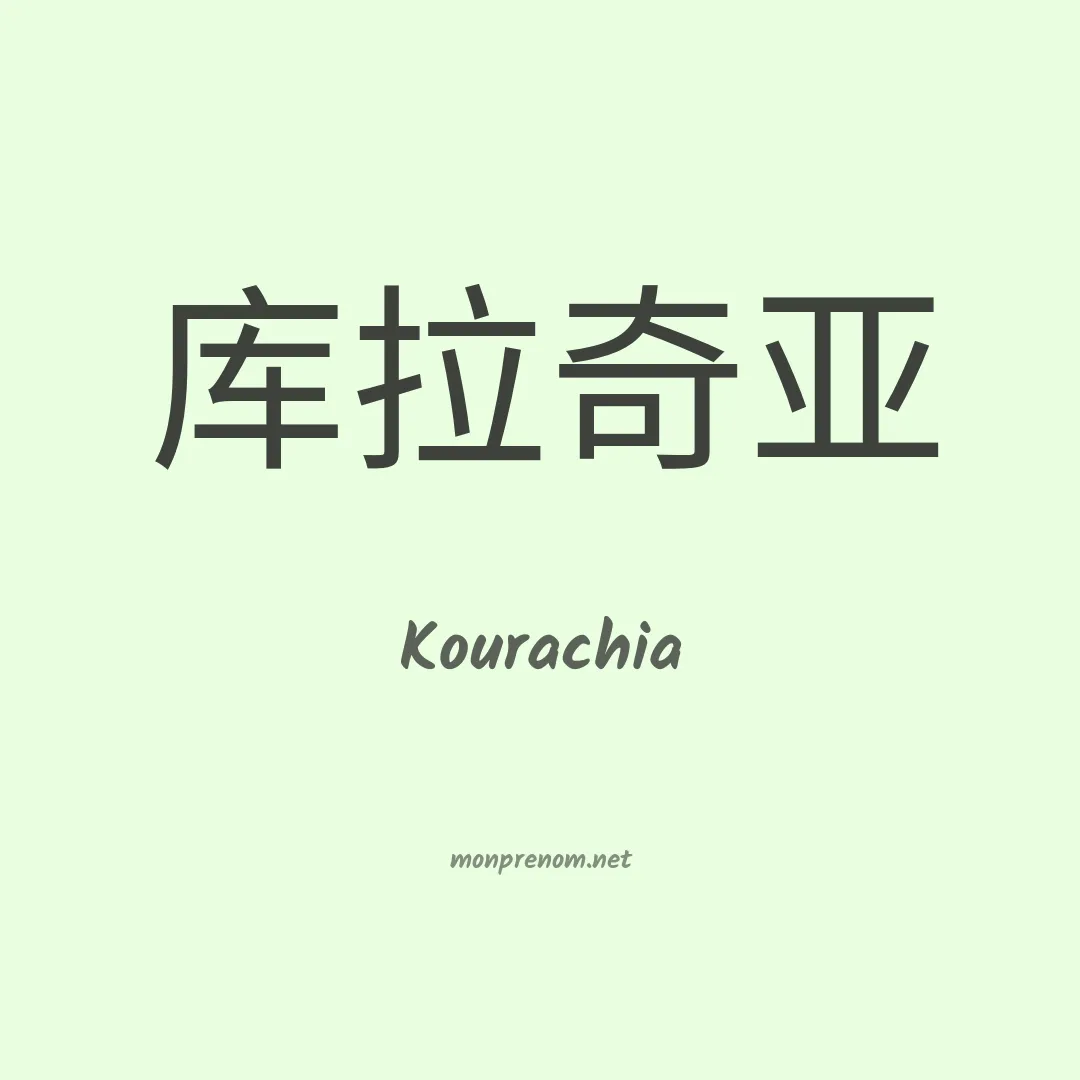 Kourachia en chinois